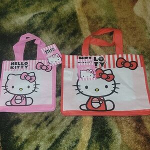 Hello Kitty Pink and Red Tote Bags Accessories